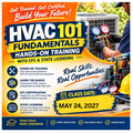 May 24th, 2027 -HVAC 101 Fundamentals: Hands-On Training with CFC & State Licensing (OUT OF COUNTY)